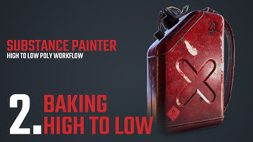 PAINTER - High to Low Poly Workflow - 02 - Baking