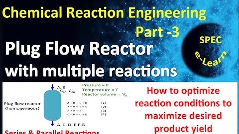 Chemical Reaction Engineering Part 3 – Analysis Of Plug Flow Reactor With Multiple Reactions