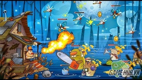 Swamp Attack - Funny Android Gameplay Level 7 - 12 Ep 1