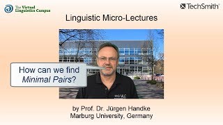PHY_017 - Linguistic Micro-Lectures: Finding Minimal Pairs