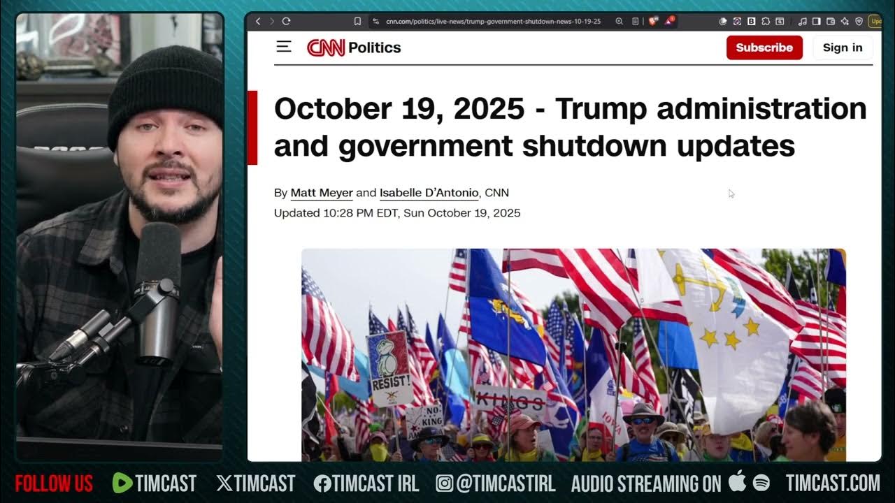 Democrats ADMIT To Government Shutdown For NO KINGS Protests, IT Was A STUNT| Tim Pool