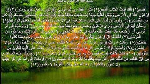 سورة القصص 1 - 13
