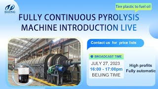Fully continous pyrolysis mahcine working process introduction