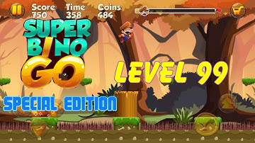🟡Super Bino Go Special Adition 🎮level 99🎮Silent Walkthrough and Gameplay🎮 Android 10 Google Pixel XL