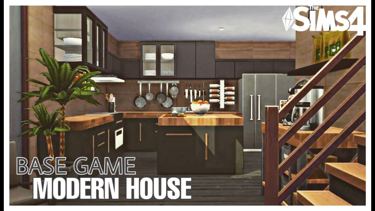 Base Game Modern House | No CC | Stop Motion Build | The Sims 4 - YouTube