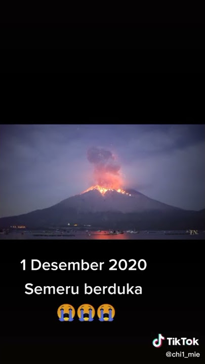 erupsi gunung Semeru