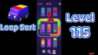 Loop Sort Level 115 Walkthrough 🚚 | Truck Puzzle Challenge | Mini Boss