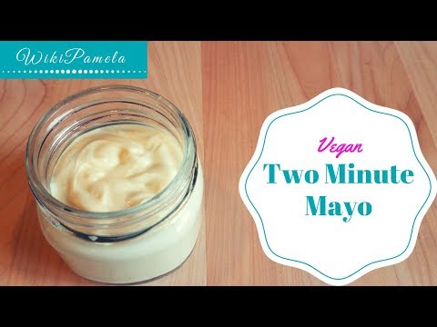 Homemade vegan mayonnaise in 2 minutes