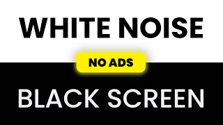 White Noise Black Screen NO ADS | Baby Sleep and Study Focus with Gentle White Noise 12H