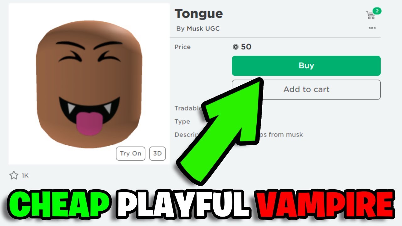 GET THIS Cheap Playful Vampire Face UGC! Limited Copy Method - (ROBLOX ...
