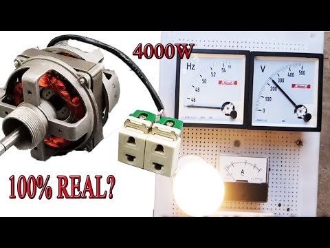 Real or Fake? #Fan motor convert into a high power generator 220V |Experiment 2022