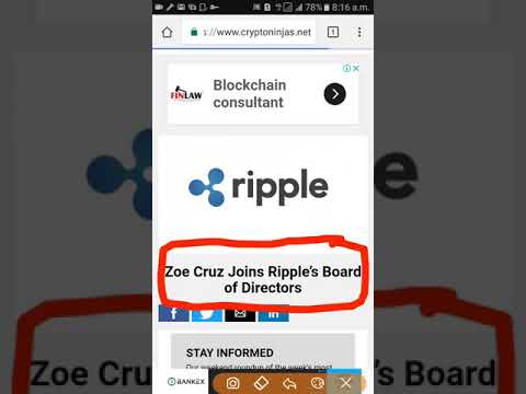 Ripple News Today - Zoe Cruz Joins Ripple’s Board Of Directors | Founder Of Morgan Stanley