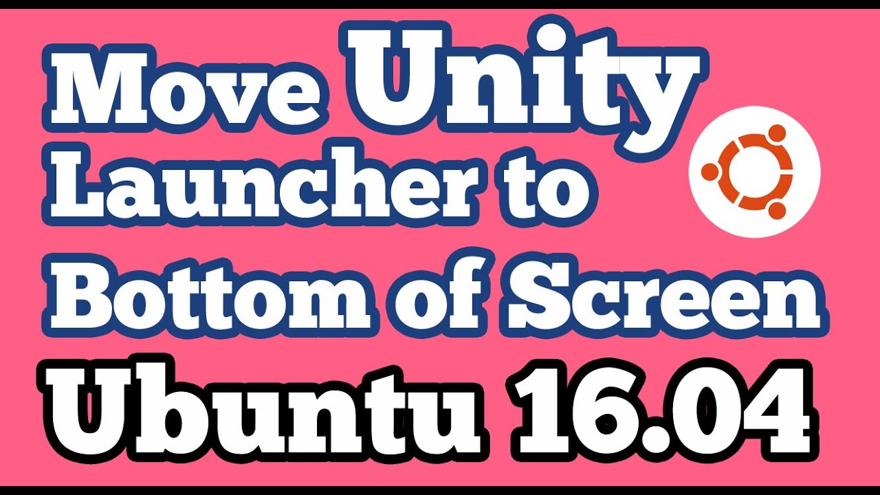 Move Unity Launcher to the bottom of the screen in Ubuntu 16.04 LTS