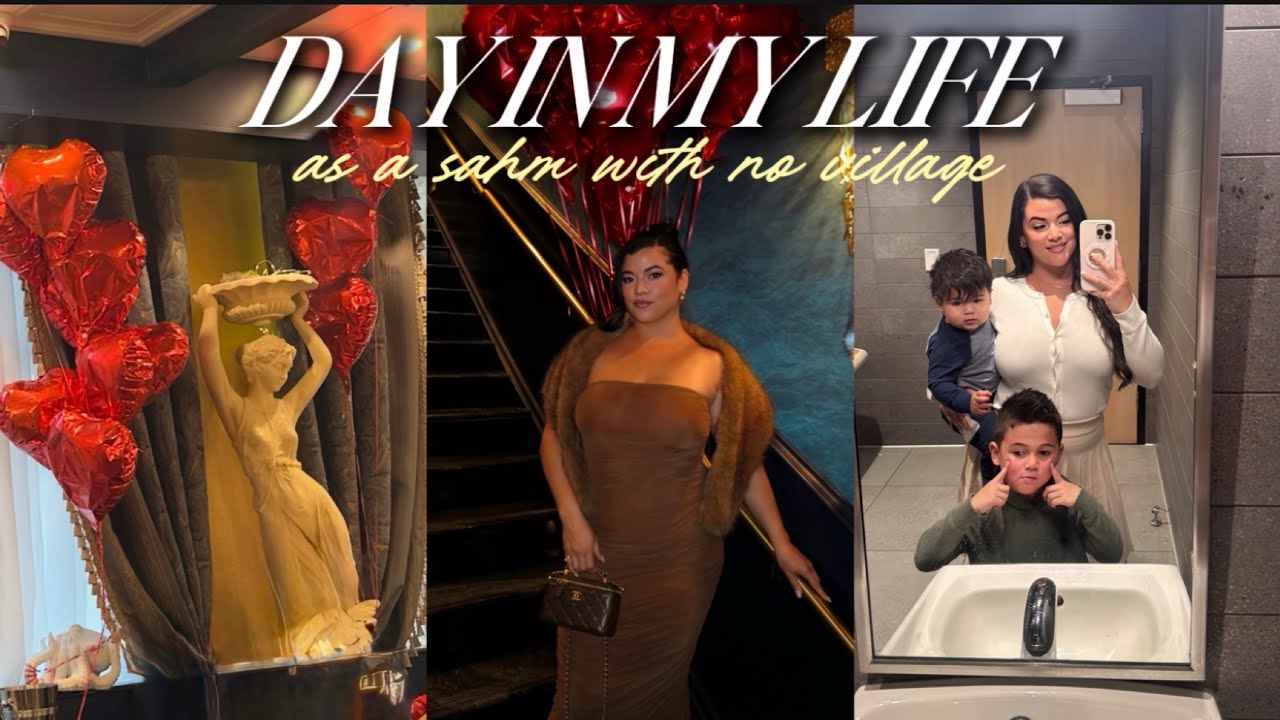 Day in my life as a SAHM without a Village Vlog | Mom of 2, Family Weekend + Valentine’s Day ♡