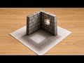 😨Amazing 3D Wall Drawing Illusion on Paper | Realistic Pencil Art 