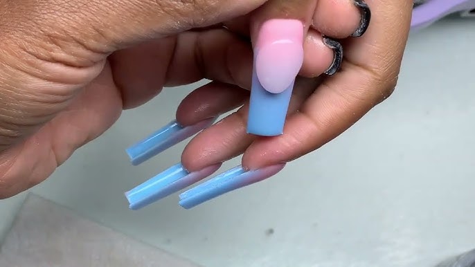 TYRING THE 3D CLEAR WATER ACRYLIC NAILS 💧