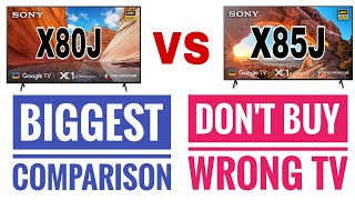 Things You Should Know | Sony X80J vs Sony X85J | Which One Is Value For Money | Powerful Comparison