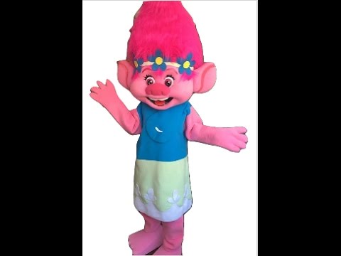 Trolls Poppy Branch Mascot Costumes Kids Birthday Party Rentals! - YouTube