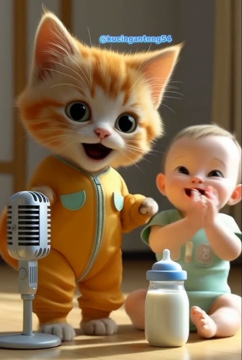 Kucing lucu dan bayi 😻👶 pok ame ame #fyp #kucinglucu #kucing #meow #bayilucu #pokameame #virals