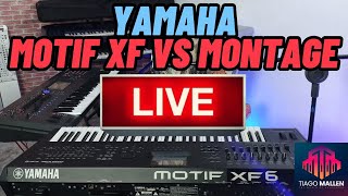 LIVE YAMAHA MOTIF XF vs YAMAHA MONTAGE (O FILHO E O NETO DO EX5)  - COM TIAGO MALLEN #tecladista