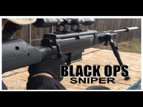 Carabine plomb Black Ops Sniper Scope 4X32 Bipied Sil