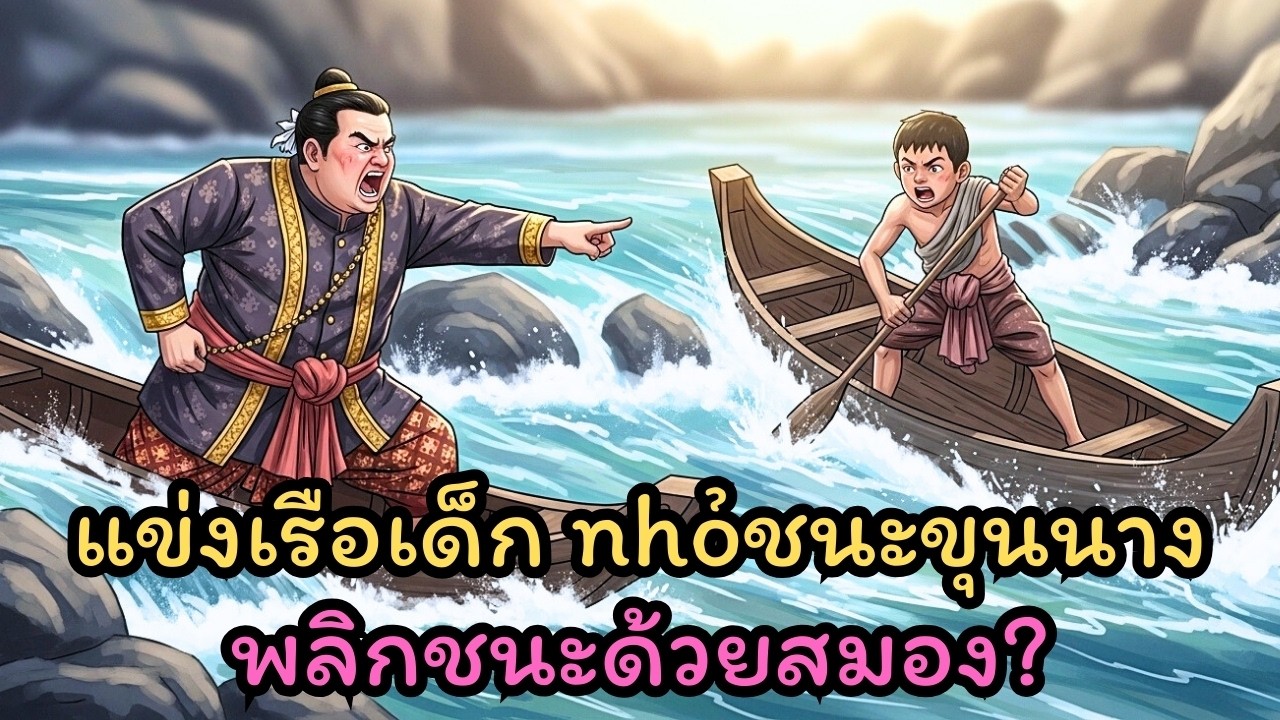 ตะลึง! หนุ่มจ้อย ใช้ปัญญาพลิกชนะเรือขุนนาง #นิทานพื้นบ้าน #นิทานก่อนนอน #นิทานสอนใจ