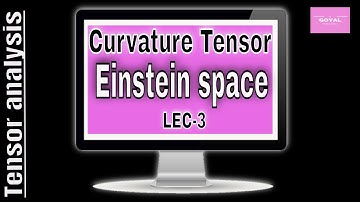 Einstein space/ Curvature Tensor|| Mgsu MSc mathematics previous Methematical method