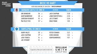 Barnard Castle CC 2nd XI v Hartlepool CC 2nd XI