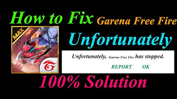 How to fix Garena Free Fire App Unfortunately Has Stopped Problem Solution - App Stopped Error