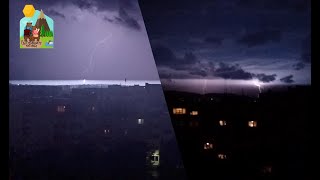 SCARY THUNDERSTORM OVER SOFIA, BULGARIA