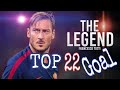 Francesco Totti  22 Goal terbaik Paling memanjakan Mata