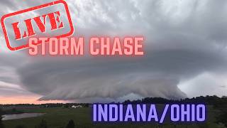 LIVE Tornado Threat Increasing in Indiana | Dangerous Supercell Potential | Storm Chasing