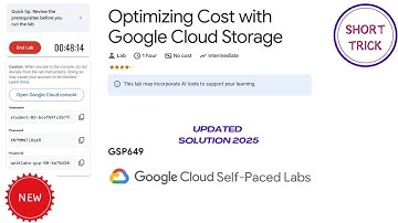 Optimizing Cost with Google Cloud Storage || 2025 || #GSP649 #qwiklabs #qwiklabsarcade2025