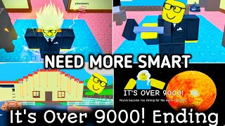 NEED MORE SMART New IT'S OVER 9000! Ending Full Walkthrough Gameplay Tutorial screenshot 5