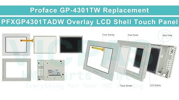 GP-4301TW PFXGP4301TADW Proface GP4000 Series Front Overlay Touch Screen LCD Display Plastic Shell
