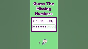 Math Series - Find the Missing Numbers.. #shorts #youtubeshorts #mathpuzzle