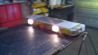 Whelen B-Link 10000 12 strobe light bar in amber with 7 strobe Traffic Advisor,