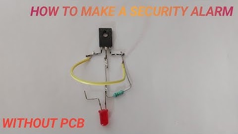 HOW TO MAKE A LOOP BREAK SECURITY ALARM |BURGLAR CIRCUIT|CREATIVE MRG|