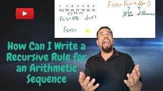 HOW CAN I WRITE A RECURSIVE RULE for an ARITHMETIC SEQUENCE