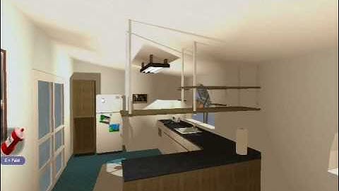 Inside Blockland: Bedroom, Kitchen