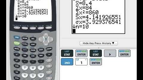 TI 84 Video  Summarizing Data Numerically