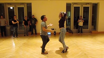 Salsa On2 Intermediate Turn Pattern by Sergio and Sheena #47