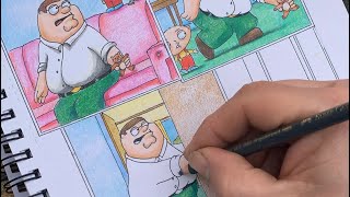 How to create a comic book scene from a YouTube short. #familyguy #petergriffin #stewie #comicbooks