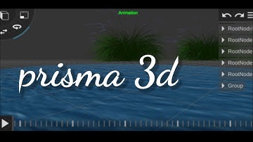 A low poly water animation in prisma 3d.prisma 3d tutorial.