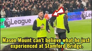 Mason Mount can't believe what he just experienced at Stamford Bridge.