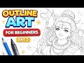 (Day 2 )How to make Shiv Ji🙏🤗 sketch outline for biginers also #trend #outline #sketch 