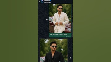 whatsapp meta ai dress change 😱|| meta ai photo editing#metaai #viralvideo