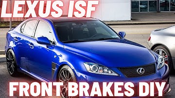 Lexus ISF front brake pads replacement with Winmax W2