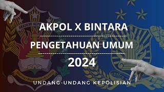 [Akademik POLRI 2024] Undang-Undang Kepolisian yg mterinya mncul dites Bintara, Akpol, Tmtama #polri