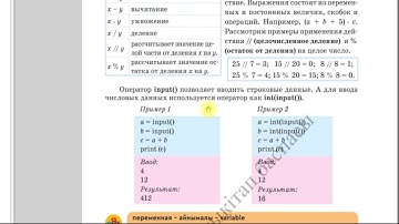 Алфавит языка Python, 1 урок